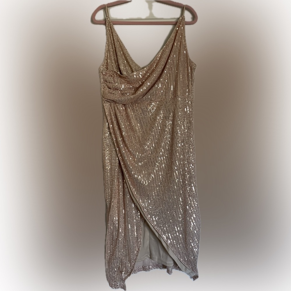 Double crazy sequin dress